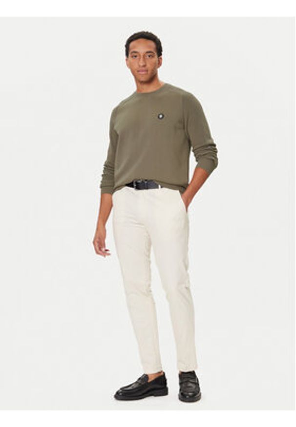 BOSS Sweter C-Illian 50543136 Beżowy Regular Fit. Kolor: beżowy. Materiał: bawełna