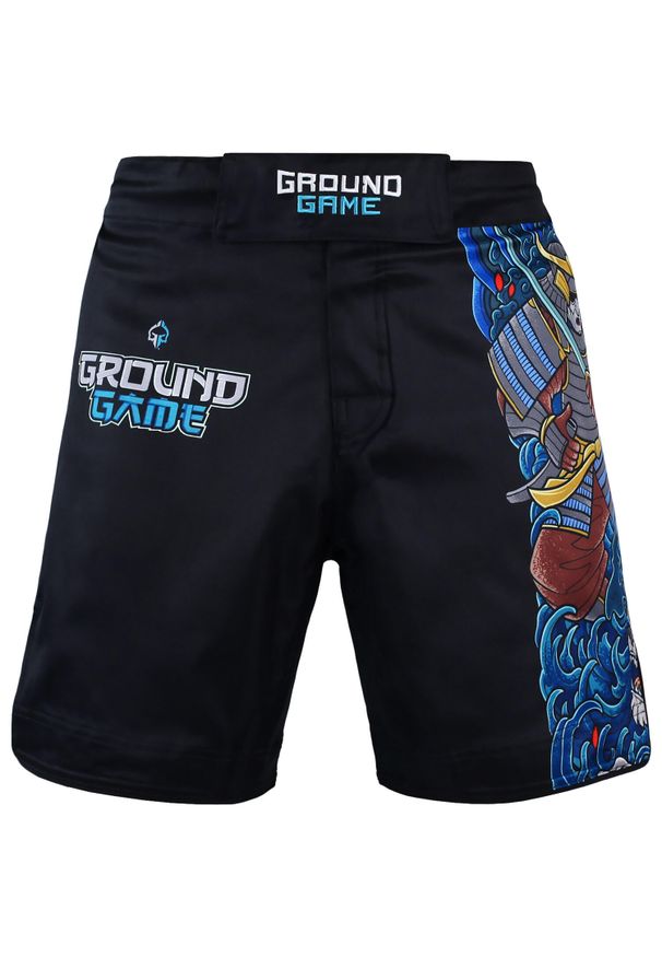 GROUND GAME - Spodenki do MMA męskie Ground Game Yokai 3.0. Kolor: czarny, wielokolorowy