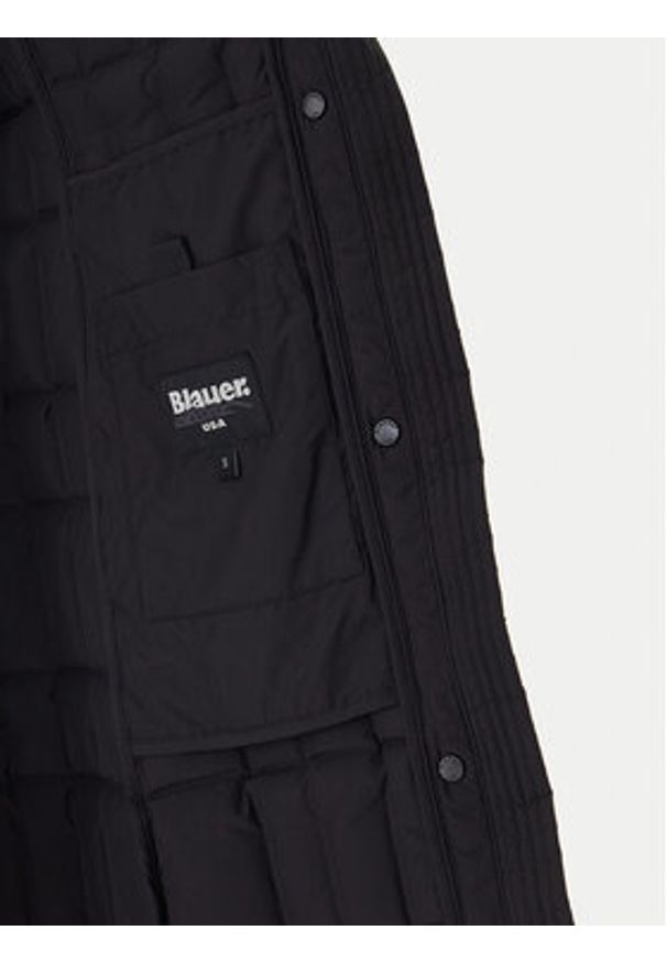 Blauer Kurtka puchowa Impermeabile 25WBLDK03230 Czarny Regular Fit. Kolor: czarny. Materiał: syntetyk