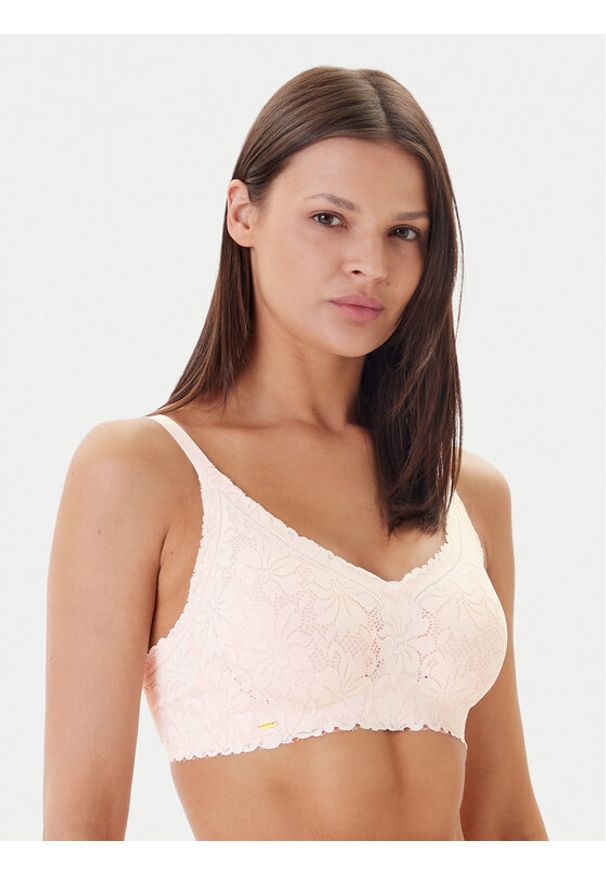 SELMARK - Selmark Biustonosz top 10910 Beżowy. Kolor: beżowy. Materiał: syntetyk