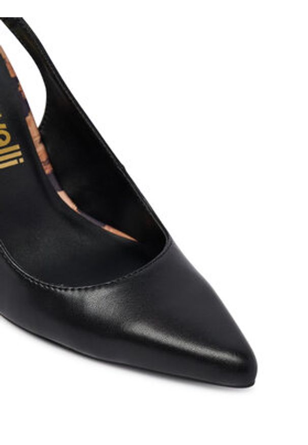 Just Cavalli Czółenka 80RA3S45 ZPB93 Czarny. Kolor: czarny. Materiał: skóra