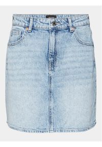 Vero Moda Spódnica jeansowa Tessa 10301536 Niebieski Regular Fit. Kolor: niebieski. Materiał: bawełna #1
