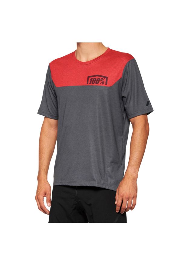 Dżersej z krótkim rękawem 100% airmatic. Kolor: czerwony, szary, wielokolorowy. Materiał: jersey. Długość rękawa: krótki rękaw. Długość: krótkie. Sport: kolarstwo