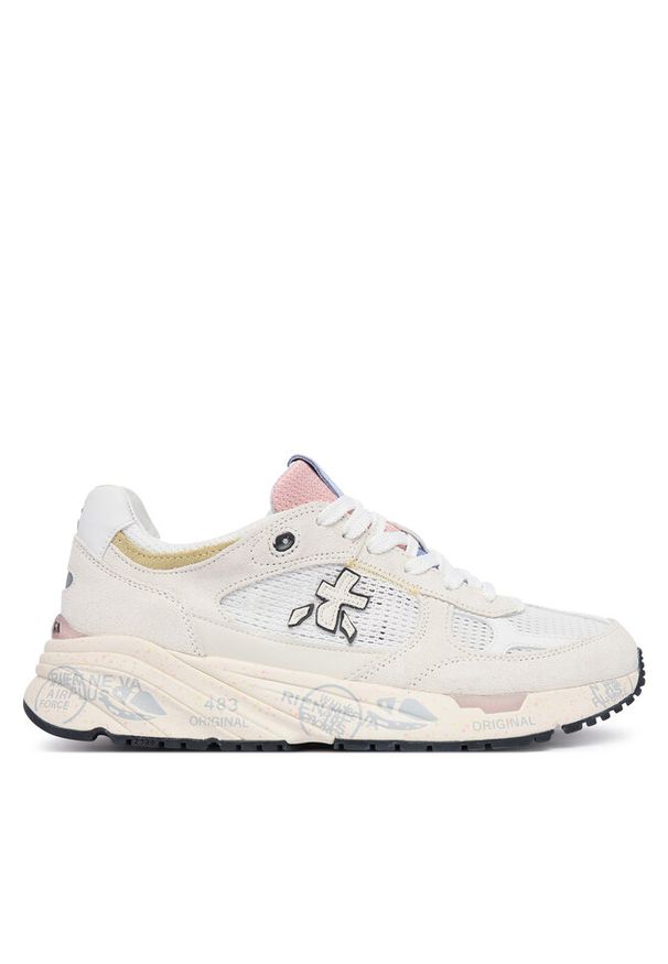 Sneakersy Premiata. Kolor: kremowy