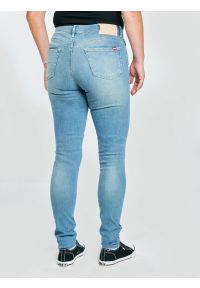 Big-Star - Jeansy damskie skinny niebieskie Adela 172. Okazja: na co dzień. Kolor: niebieski. Styl: casual, elegancki #6