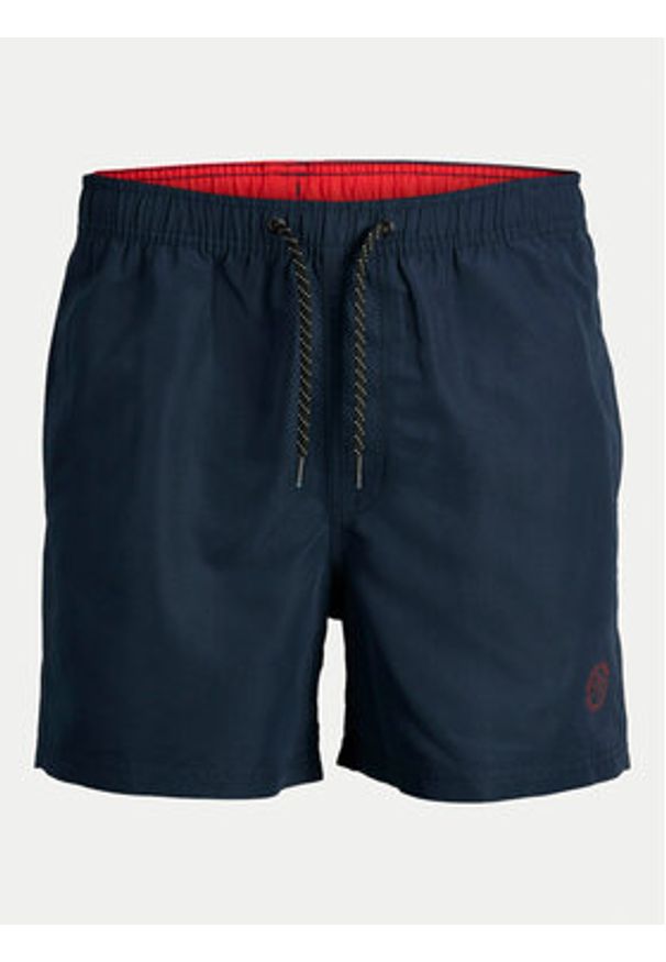 Jack & Jones Szorty kąpielowe Jpstfiji 12225961 Granatowy Regular Fit. Kolor: niebieski. Materiał: syntetyk