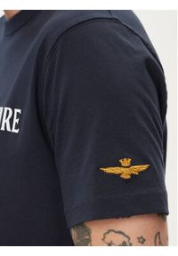 Aeronautica Militare T-Shirt 241TS2218J641 Granatowy Regular Fit. Kolor: niebieski. Materiał: bawełna #5