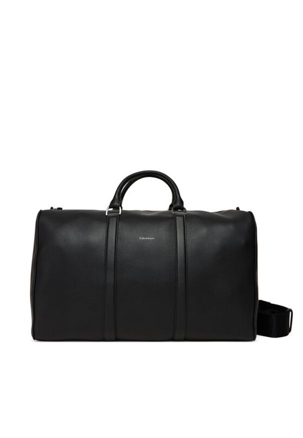 Calvin Klein Torba Raised Duffle LV04D3158G Czarny. Kolor: czarny. Materiał: skóra