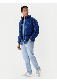 TOMMY HILFIGER - Tommy Hilfiger Kurtka puchowa MW0MW40617 Niebieski Regular Fit. Kolor: niebieski. Materiał: syntetyk #5