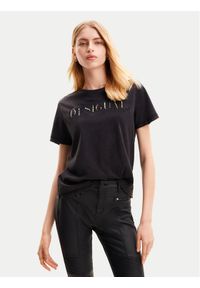 Desigual T-Shirt Dublin 24SWTK58 Czarny Regular Fit. Kolor: czarny. Materiał: bawełna