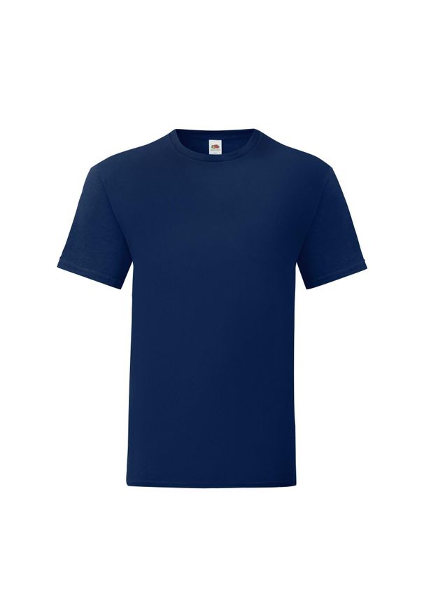 FRUIT OF THE LOOM - Kultowa Koszulka Unisex Dla Dorosłych. Kolor: niebieski. Sport: turystyka piesza