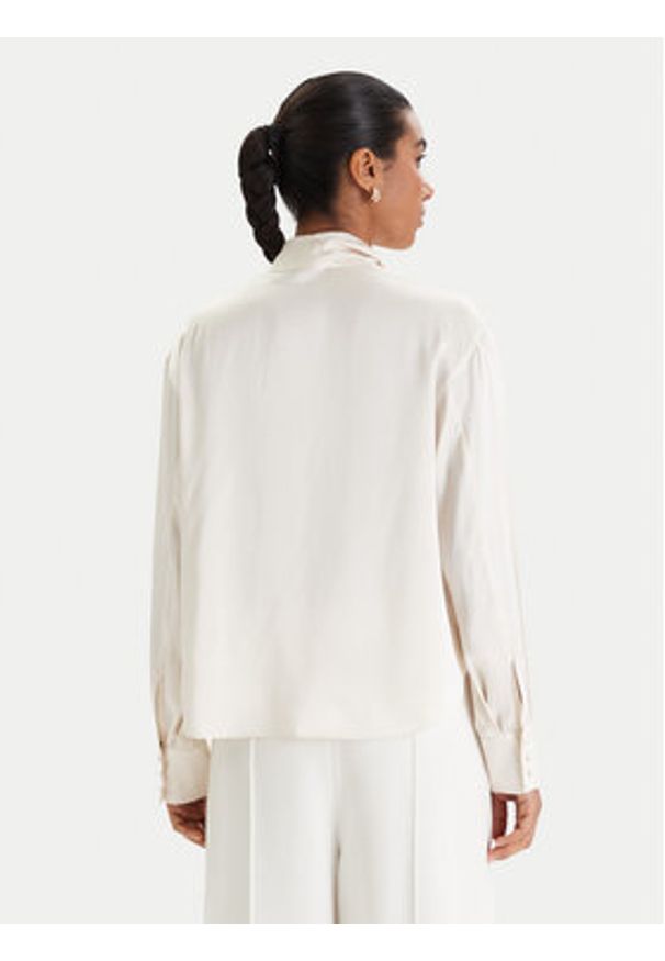 MAX&Co. Bluzka Pascia 2616111051200 Écru Regular Fit. Materiał: jedwab