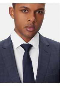 BOSS Garnitur H-Huge 50535401 Niebieski Slim Fit. Kolor: niebieski. Materiał: wełna #10