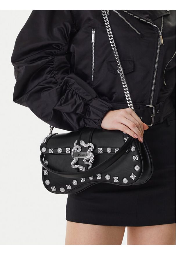 Just Cavalli Torebka 80RA4BA1 ZSE07 Czarny. Kolor: czarny. Materiał: skórzane