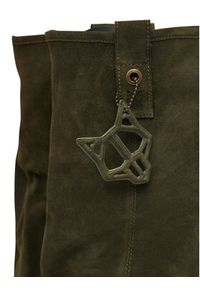 Naked Wolfe Botki Disturb Zielony. Kolor: zielony. Materiał: skóra, zamsz #5