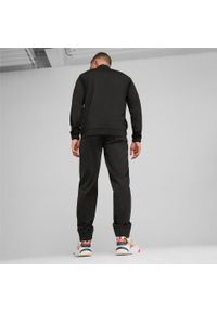 Dres Puma Power Tracksuit, Mężczyźni. Kolor: czarny. Materiał: dresówka. Sport: fitness