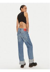Hugo Top Sepinn 50514314 Czarny Slim Fit. Kolor: czarny. Materiał: wiskoza