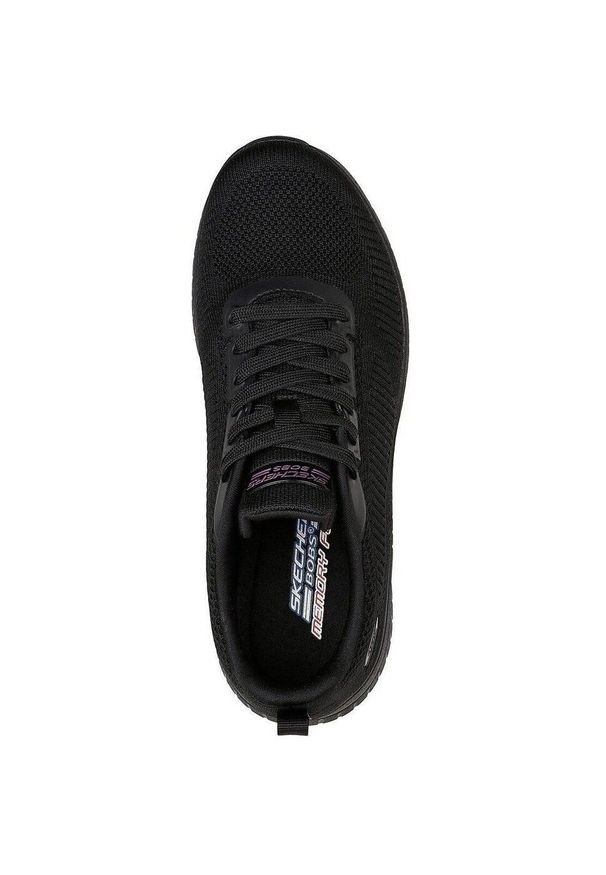 skechers - Buty Skechers Bobs Squad Chaos-Face Off, Kobiety. Kolor: czarny. Materiał: guma, materiał, tkanina, syntetyk