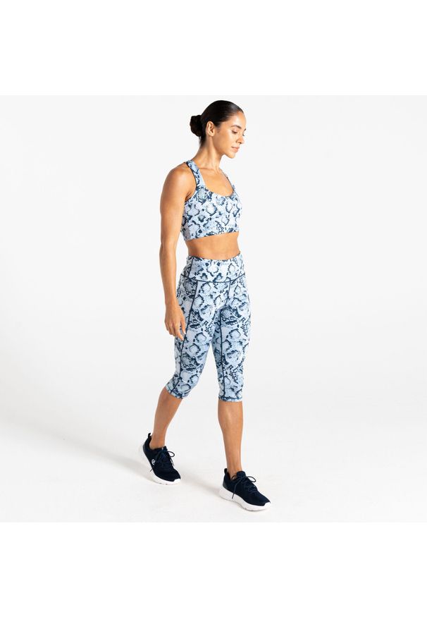 DARE 2B - Legginsy turystyczne damskie Influential 3/4. Kolor: czerwony. Materiał: poliester, materiał. Sport: fitness