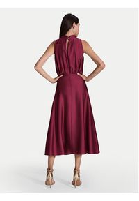 Swing Sukienka koktajlowa 5AI13700 Bordowy Regular Fit. Kolor: czerwony. Materiał: syntetyk. Styl: wizytowy #5