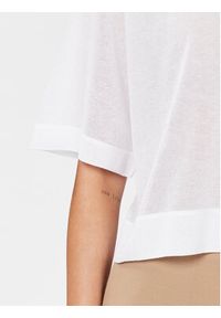 Sisley Sweter 1034M102Y Biały Regular Fit. Kolor: biały. Materiał: wiskoza