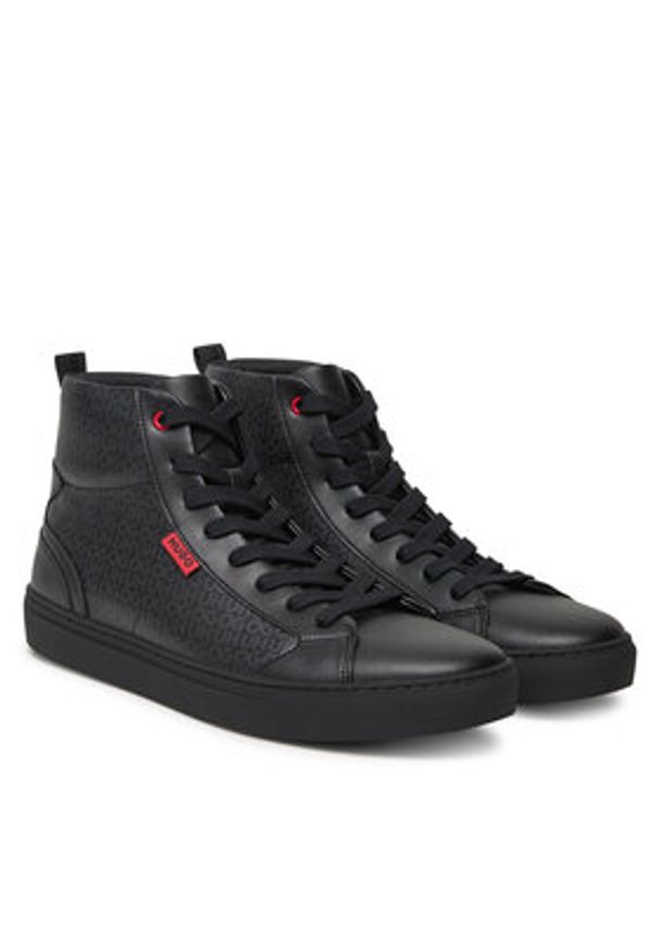 Hugo - HUGO Sneakersy Morrie 50553127 Czarny. Kolor: czarny. Materiał: skóra