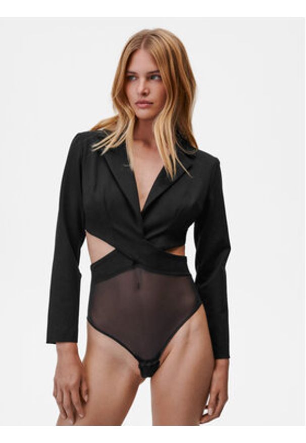 Undress Code Body Obsessed 653 Czarny Slim Fit. Kolor: czarny. Materiał: syntetyk