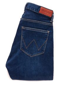 Wrangler - WRANGLER HIGH SKINNY COSY FEEL W27HRL21L. Stan: podwyższony. Wzór: jednolity, aplikacja #10