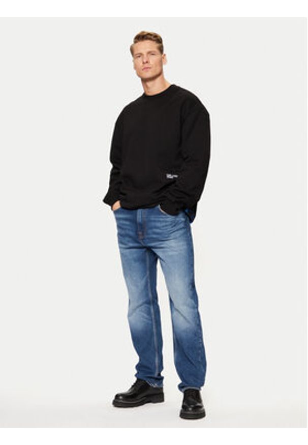 Karl Lagerfeld Jeans Bluza A1M20070 Czarny Relaxed Fit. Kolor: czarny. Materiał: bawełna