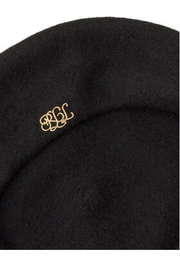 Lauren Ralph Lauren - LAUREN RALPH LAUREN Beret 454P04546001 Czarny. Kolor: czarny. Materiał: materiał, wełna