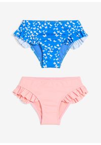 bonprix - Figi bikini (zestaw 2 cz.). Kolor: niebieski