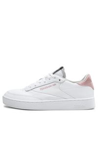 Reebok Sneakersy Club C Clean GZ2237 Biały. Kolor: biały. Materiał: skóra