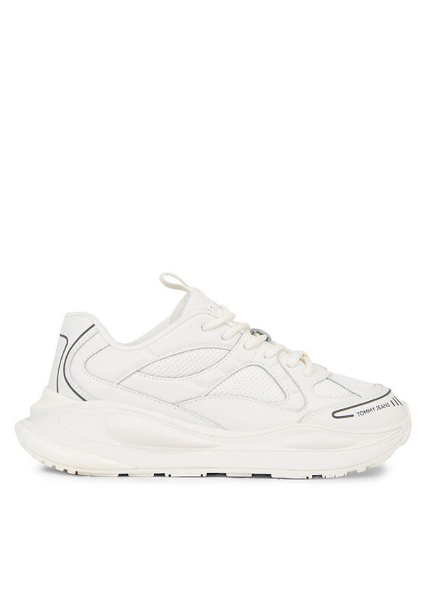 Tommy Jeans Sneakersy Tjw Fur Fashion Runner Lc Wl EN0EN02247 Biały. Kolor: biały