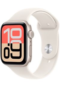APPLE - Smartwatch Apple Watch SE 3 GPS + Cellular 44mm Starlight Alu Sport S/M Beżowy (MEPE4ZR/A). Rodzaj zegarka: smartwatch. Kolor: beżowy. Styl: sportowy