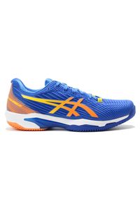 Buty tenisowe męskie Asics Solution Speed FF 2 Clay 960. Kolor: pomarańczowy, niebieski. Sport: tenis