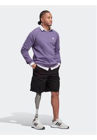 Adidas - adidas Bluza Trefoil Essentials Crewneck Sweatshirt IA4824 Fioletowy Regular Fit. Kolor: fioletowy. Materiał: bawełna #5