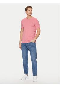 Tommy Jeans T-Shirt Jaspe DM0DM20363 Różowy Slim Fit. Kolor: różowy