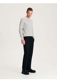 Reserved - Spodnie chino slim - czarny. Kolor: czarny. Materiał: tkanina, bawełna