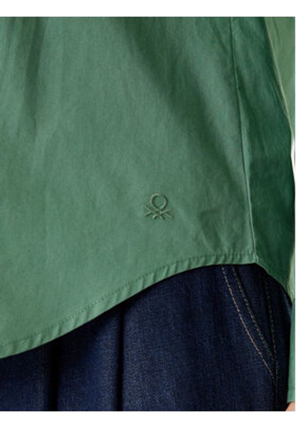 United Colors of Benetton - United Colors Of Benetton Koszula 5HAXDQ0AX Zielony Regular Fit. Kolor: zielony. Materiał: bawełna