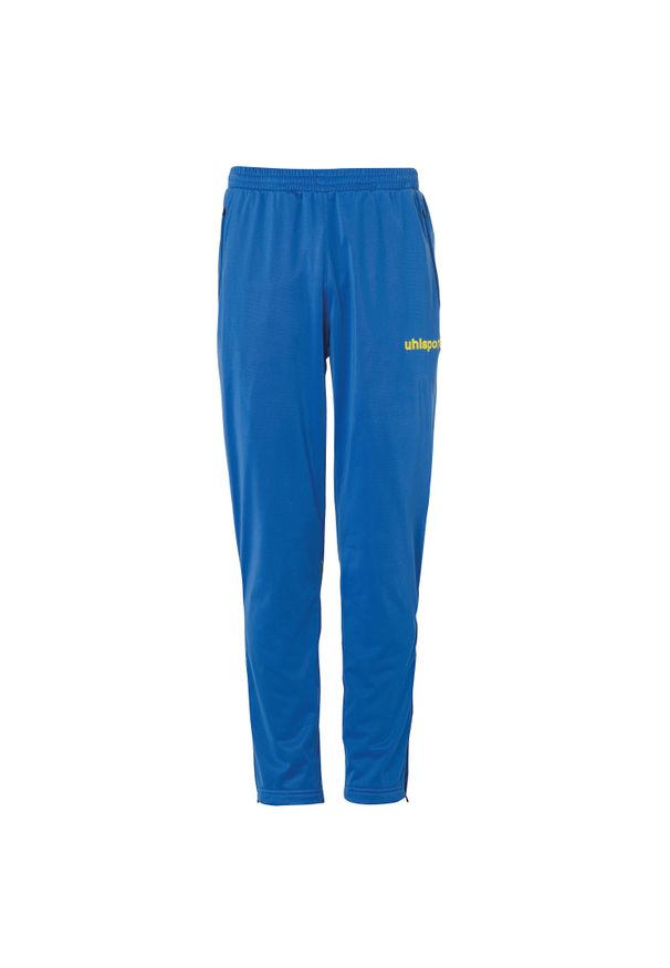 UHLSPORT - Spodnie dresowe dziecięce Classic Uhlsport Steam 22. Kolor: niebieski, żółty, wielokolorowy. Materiał: dresówka. Sport: piłka nożna, bieganie