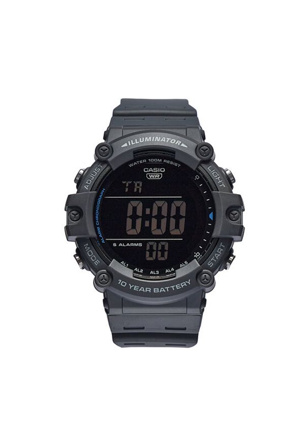 Casio Zegarek AE-1500WH-8BVEF Szary. Kolor: szary. Materiał: syntetyk