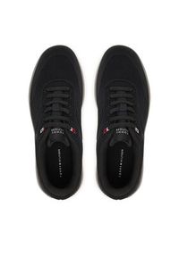 TOMMY HILFIGER - Tommy Hilfiger Sneakersy Th Modern Lightcup Knit FM0FM05886 Czarny. Kolor: czarny. Materiał: materiał #3