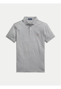 Polo Ralph Lauren Polo 710713130007 Szary Custom Slim Fit. Typ kołnierza: polo. Kolor: szary. Materiał: bawełna #4