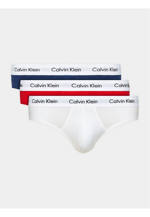 Calvin Klein Underwear Komplet 3 par slipów 0000U2661G Kolorowy. Materiał: bawełna. Wzór: kolorowy