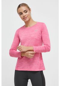 Mizuno longsleeve do biegania Impulse Core kolor różowy. Kolor: różowy. Materiał: skóra. Długość rękawa: długi rękaw #1