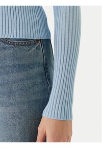 Hugo - HUGO Sweter Somya_B 50554221 Błękitny Slim Fit. Kolor: niebieski. Materiał: wełna #3