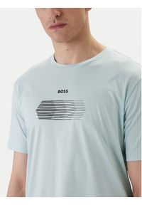 BOSS T-Shirt TS_Unity 50554557 Turkusowy Regular Fit. Kolor: turkusowy. Materiał: bawełna #4