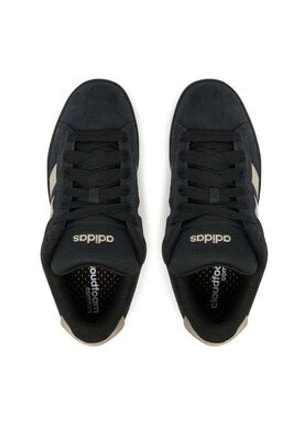Adidas - adidas Sneakersy Grand Court Alpha JS3807 Czarny. Kolor: czarny. Materiał: zamsz, skóra