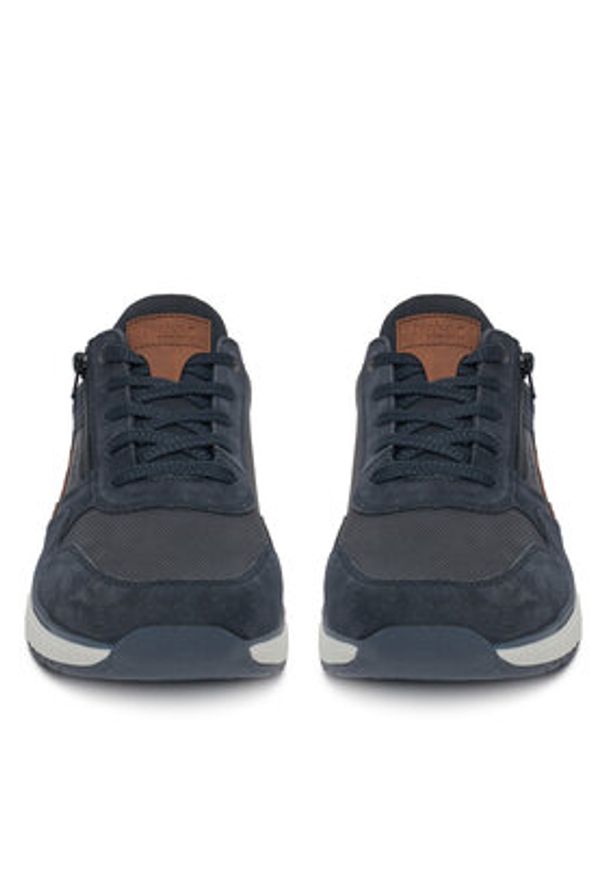 Rieker Sneakersy B0601-14 Granatowy. Kolor: niebieski. Materiał: nubuk, skóra