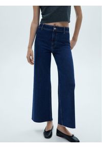 mango - Mango Jeansy Catherin 77014025 Granatowy Wide Leg. Kolor: niebieski #1